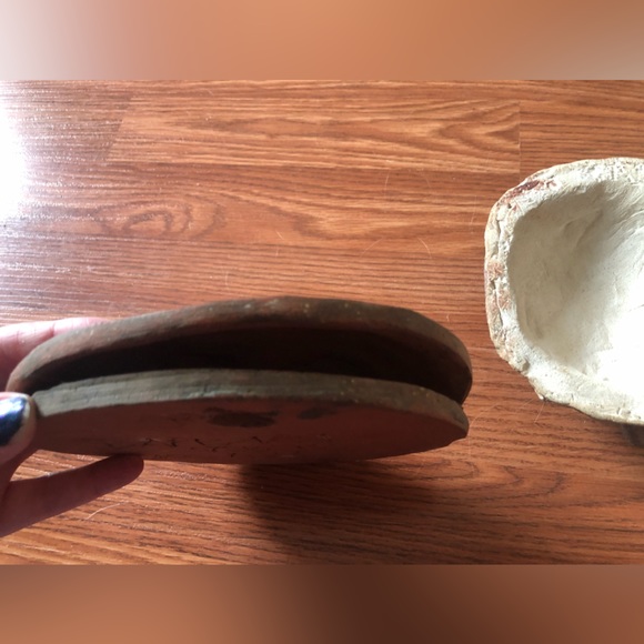 Set of 2 folk art faces - Picture 6 of 6